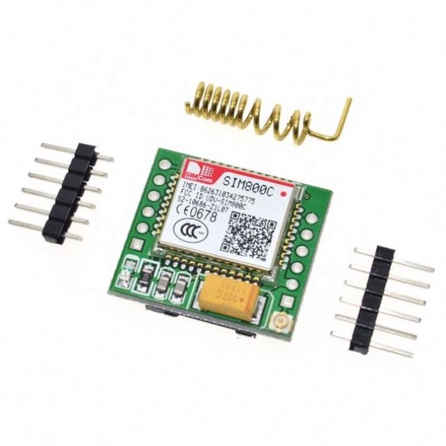 SeekEC SIM800C GPRS GSM Module MicroSIM Card Core Board Quad-band TTL Serial Port (Compatible SIM800L SIM900A)