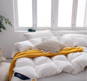 Edredón de plumas de ganso 100% algodón para todas las estaciones, suave y cómodo, estilo hotel - Product Image 3