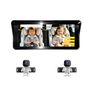 Moniteur de voiture pour bébé avec écran de 6,86 pouces et pare-soleil, moniteur de voiture orienté vers l'arrière avec vision nocturne, installation facile - Deux canaux pour <span class=keywords><strong>la</strong></span> sécurité des enfants - Product Image 1