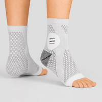 Chaussettes de compression personnalisées sans couture anti-entorse pour le sport et le soutien athlétique, vente en gros OEM, tricotées pour hommes, femmes et adultes