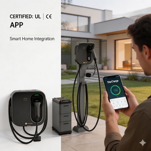 Nouveau chargeur de voiture électrique domestique extérieur pour garage, 7 kW, 11 kW, 22 kW, charge rapide AC, type 2, commande par application intelligente - Product Image 2