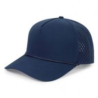 Casquette 5 panneaux personnalisée OEM, imperméable, avec trous découpés au laser