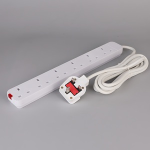 Power Strip with Extension Cord and <strong>Socket</strong>, African British Standard <strong>UK</strong> Plug <strong>13A</strong> 3-meter Length 600w - Product Image 3