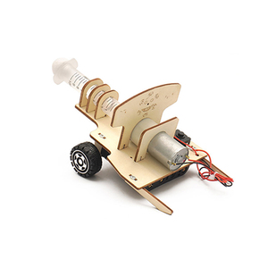 Kit Scientifico in Legno per Bambini, Modello di Cannone ad Aria Compressa Fai-da-Te, Gioco Educativo per Esperimenti di Fisica - Product Image 3