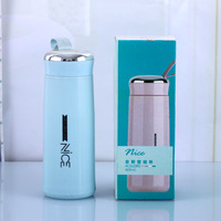 Jolie bouteille d'eau en verre de 400ml, Mini bouteille Thermos pour cadeau publicitaire, bouteille d'eau créative pour enfants, vente en gros