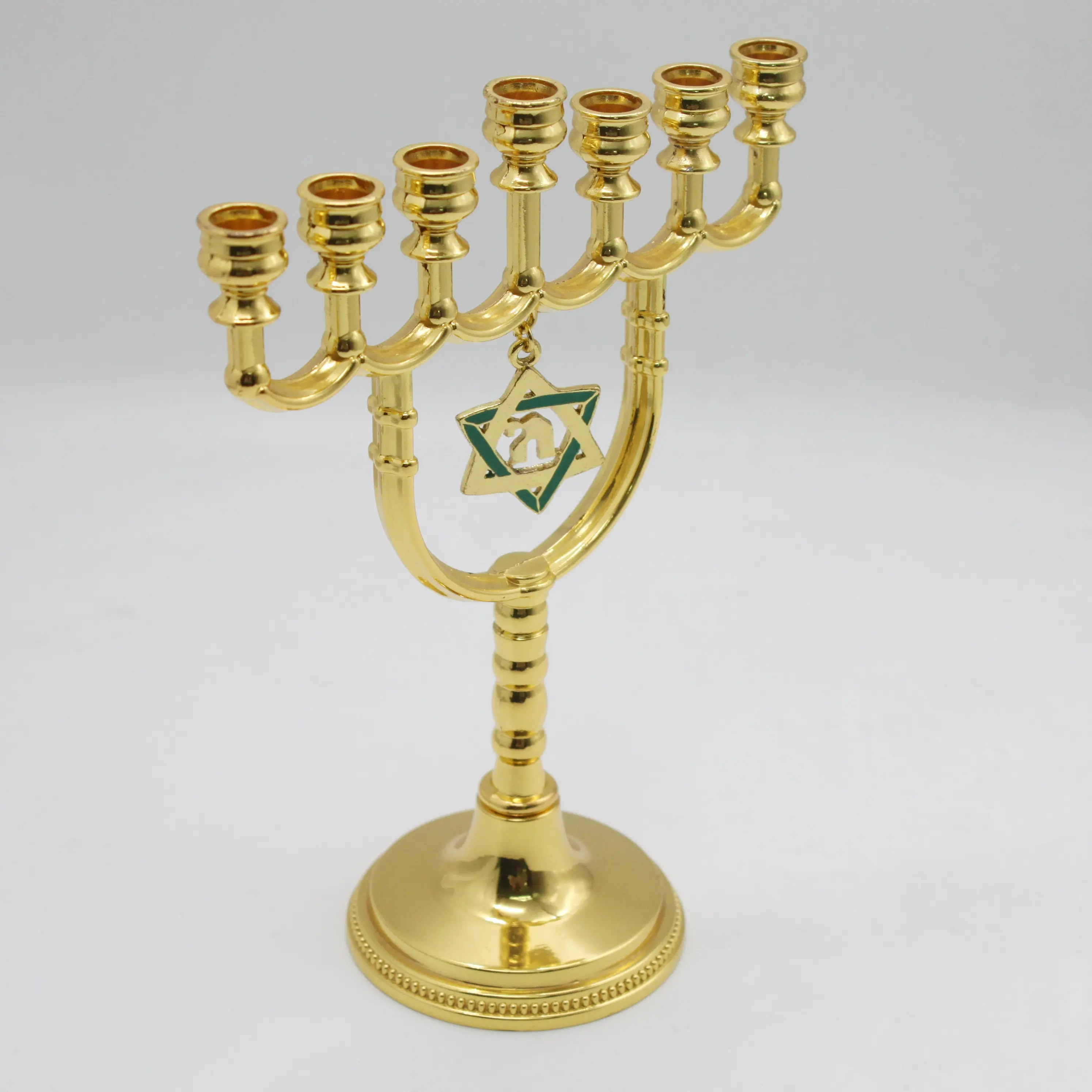 חג יהודי מנורת זהב כוכב מנורה של דוד קסם