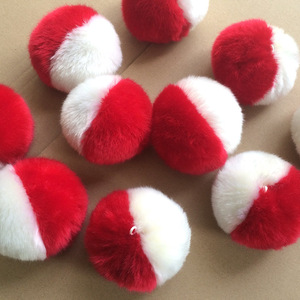 Porte-clés en fausse fourrure, pompons colorés avec nœud, accessoire pour sac ou voiture pour filles - Product Image 5