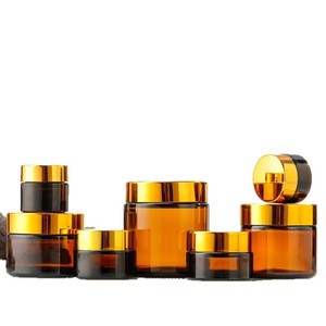 Custom Matte Frosted Black Glass <b>Mini</b> Perfume <b>Bottles</b> & Cream Jars with Bamboo Wood Grain Lids Silk Screen Printed Cosmetic Use - Product Image 6