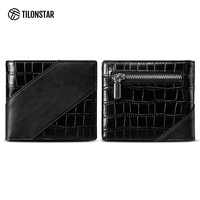 Dompet Kartu Mini Slim Wanita Premium Kulit Mikrofiber Motif Buaya Tempat Kartu Perjalanan Dompet Mini Saku