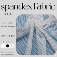 Tissu en maille extensible et ajouré 95% polyester + 5% élasthanne pour sous-vêtements et caleçons sexy, tissu en maille polyester élasthanne