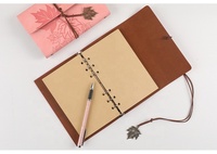 Blank A6 Neue Produkte Einzigartiges benutzer definiertes Logo Journal Lila PU Leder Hardcover Notebook Planer