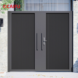 Puerta Doble Automática Inteligente <span class=keywords><strong>de</strong></span> Aleación <span class=keywords><strong>de</strong></span> Aluminio para Exteriores, Fabricada en Fábrica, para Comunidades Residenciales, Villas y Patios - Product Image 1