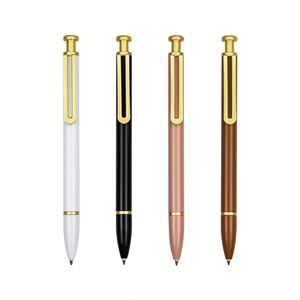 Stylo bille métallique GX0127 personnalisable avec logo, idéal pour promotion, publicité, sport, pointe 1,0 mm, encre noire, impression multi-couleurs, nouveauté - Product Image 1