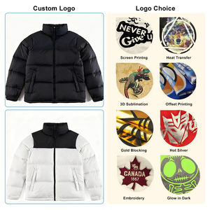 เสื้อแจ็คเก็ตพัฟเฟอร์ทรงวินเทจคุณภาพสูงแบบกลับด้านได้ ไซส์พลัส สำหรับใส่ในโอกาสทางการ  บุผ้าฝ้ายหนา  สำหรับฤดูหนาว  แบบมีซิป  ทรงดรัม - Product Image 2