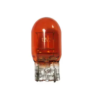 Classical T20 Miniature Car Signal Light Bulb 7440A Automotive lamp WY21W Turn 582A 21W 12V Wedge Amber Original Replacement