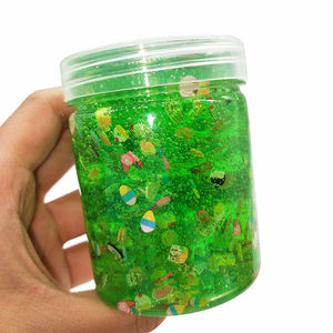 Hot Selling <b>Magic</b> Crystal Slime Play Toys Kit Good Stress Relief Empty Plastic Containers Lids Cream Cosmetic Food Candy Slime - Product Image 3