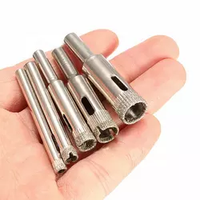 Broca de Diamante Electrochapada DB02 Liqsteel con Acabado Plateado, Vástago SDS, Larga Vida Útil, 5mm-180mm, para Perforación de Mampostería