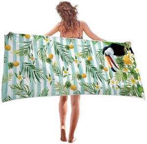 Toalla de Playa de Microfibra Estampada Personalizada, Secado Rápido, Suave, Ligera, Antiarena, para Camping, Ducha y Natación - Product Image 1