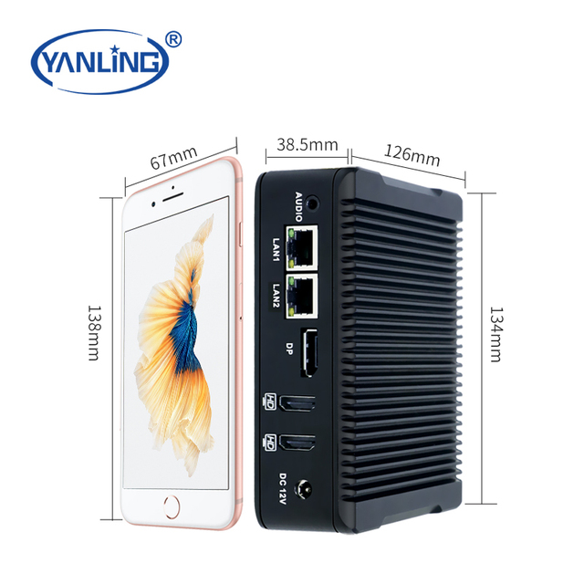 Mini PCs J3160 Economical 4K Win/Linux Thin Client AI Warehouse Management Computer Quad Core Triple DDR3 2Com RS232 Stock