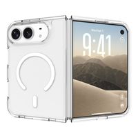 Nouvelle coque de téléphone magnétique transparente en PC et TPU antichoc 2 en 1 pour iPhone Duo Fold 18, protection transparente