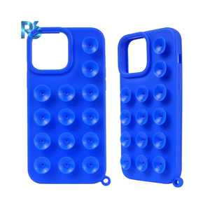 <span class=keywords><strong>Coque</strong></span> de téléphone en silicone avec support adhésif et ventouse pour téléphone portable - Product Image 1