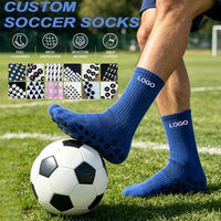 Chaussettes de football personnalisées avec logo pour hommes, chaussettes de sport unisexes à grip antidérapant Juncai, chaussettes personnalisées