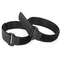 Bande réglable avec logo personnalisé, conceptions de matériel de fixation de ceinture, tissu en nylon, attache de câble avec crochet et boucle