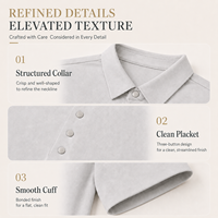Camisa Polo de Viaje para Hombre JNEI, Secado Rápido, Absorbe la Humedad, Protección Térmica, Fácil de Limpiar, para Viajes al Aeropuerto