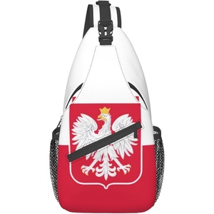 Sac <span class=keywords><strong>de</strong></span> poitrine à bandoulière avec drapeau <span class=keywords><strong>de</strong></span> <span class=keywords><strong>la</strong></span> Pologne, sac à dos patriotique <span class=keywords><strong>de</strong></span> grande capacité pour voyage et randonnée, sac à bandoulière personnalisé pour hommes et femmes - Product Image 6