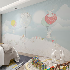 <span class=keywords><strong>Papier</strong></span> <span class=keywords><strong>peint</strong></span> moderne 3D dessin animé fusée spatiale pour garçons et filles <span class=keywords><strong>chambre</strong></span> à coucher tissu de soie sans couture Mural décoration murale fond - Product Image 5