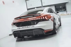 Accessori Auto <span class=keywords><strong>E</strong></span>-<span class=keywords><strong>TRON</strong></span> <span class=keywords><strong>GT</strong></span>, Separatore Paraurti Posteriore Adatto per Audi <span class=keywords><strong>E</strong></span>-<span class=keywords><strong>TRON</strong></span> <span class=keywords><strong>GT</strong></span> 2020-2024, Diffusore Posteriore in Carbonio Secco - Product Image 3