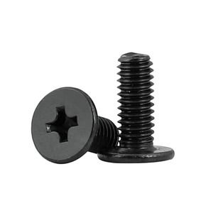 M1.2 M1.4 M1.6 M2 M2.5 M3 M4 M5 CM 블랙 카본 스틸/니켈 도금 필립스 나사 크로스 초박형 플랫 웨이퍼 헤드 볼트 금속 - Product Image 6