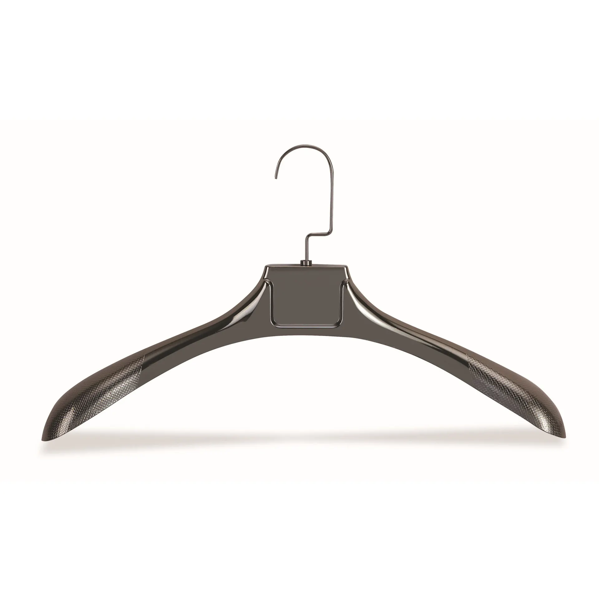 Luxury wide shoulder non-slip plastic hanger