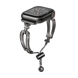 Pulsera de repuesto de aleación de lujo para <span class=keywords><strong>Apple</strong></span> <span class=keywords><strong>Watch</strong></span> 7 <span class=keywords><strong>6</strong></span> 5 4 3 <span class=keywords><strong>SE</strong></span> Smart <span class=keywords><strong>Watch</strong></span> Bands en tamaños de 45mm <span class=keywords><strong>y</strong></span> 49mm - Product Image 1