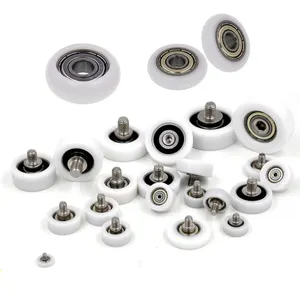 604zz 605zz 606zz 608zz 623zz 624zz 625zz 626zz 683zz 688 696 Plastic Pom Nylon Rubber Coated Bearing Sliding Door Roller Wheels