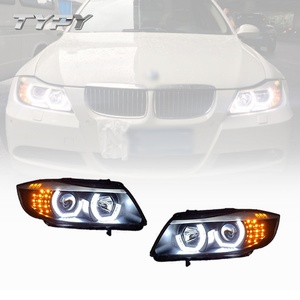 Faro Delantero Modificado para Automóvil, Faro LED con Ojos de Ángel, Xenón, para BMW Serie 3 E90 318i 320i 2005-2011 - Product Image 2