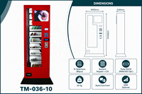 Distributeur automatique intelligent autonome avec clavier numérique à 10 touches, écran LCD, paiement, kiosque compact en libre-service pour thé, café, produits de beauté, certifié CE