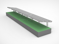 Système de montage de carport solaire EmperySolar 2kW en acier au carbone et aluminium, surface galvanisée à chaud, résistance au vent 60 m/s, résistance à la neige 15-20.