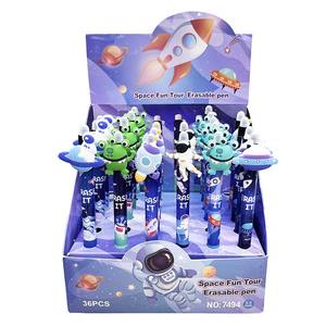 Penna Gel Cancellabile Blu per Bambini O&Q, Sensibile al Calore, 0.5mm, Tema Spaziale, per Ufficio e Scuola, Logo Personalizzabile - Product Image 1