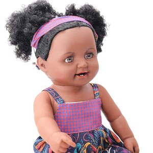 Poupée Reborn Africaine Noire en Vinyle de Haute Qualité 19 pouces, Motif Tie-Dye, Mignonne et Apaisante, Jouet de Collection pour Enfants, Commerce International - Product Image 3