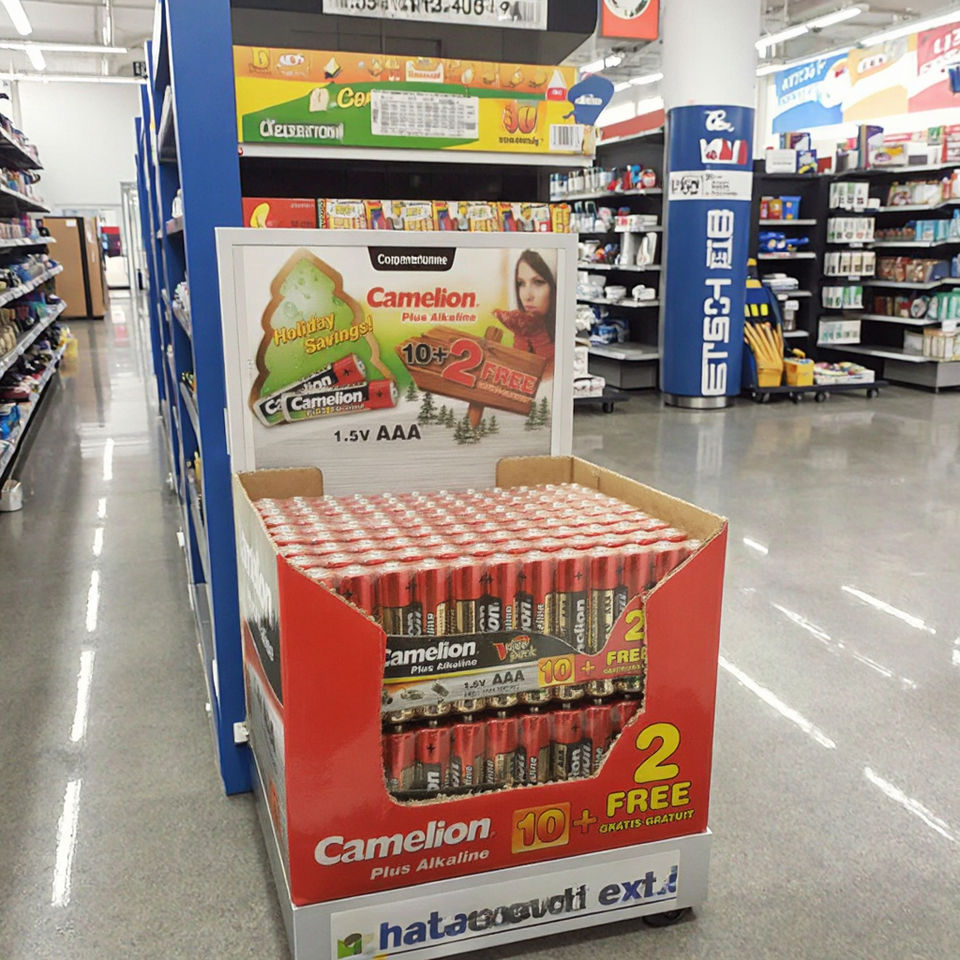 Customized Logo Colour Printing Advertising Cardboard Counter Display ...