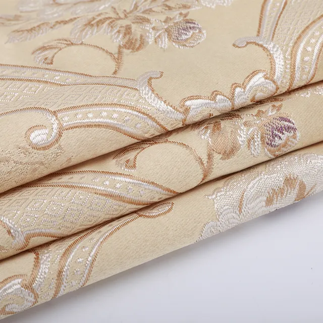 Хорошее качество на заказ, полиэфирная жаккардовая атласная ткань для штор с тиснением IFR в китайском стиле
