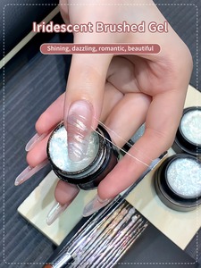 <span class=keywords><strong>Vernis</strong></span> à ongles gel métallique super brillant 5 ml, sans nettoyage, effet miroir argenté, <span class=keywords><strong>semi</strong></span>-<span class=keywords><strong>permanent</strong></span>, à retirer par trempage, pour nail art UV - Product Image 4