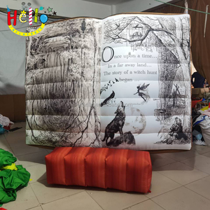 Décoration de fête de landau géant <span class=keywords><strong>ouvert</strong></span> toile de fond de livre gonflable - Product Image 4