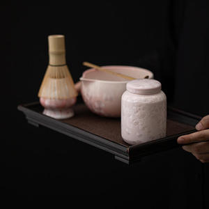 Boîte à thé en porcelaine de haute qualité, style zen, glaçure fleur de glace, cadeau artisanal de luxe pour thé en vrac et café - Product Image 1