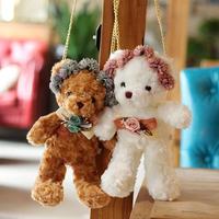 Ours en peluche sac à dos bandoulière ours en peluche poupée cadeau de vacances mode fille téléphone portable ours sac
