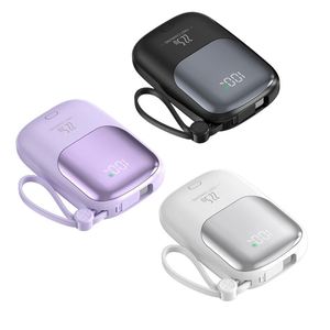 2025 New Ultra Slim Li-Polymer Battery 10000Mah 2-In-1 Portable Power Bank Built-In LED Display Fast Charging PD22.5W 2 <b>Cables</b> - Product Image 1