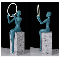 Lampe sur pied d'angle de luxe nordique pour salon d'hôtel, design moderne minimaliste, décoration artistique, lampes sur pied LED