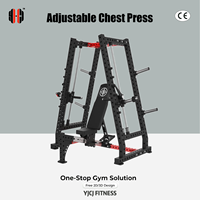Machine de musculation réglable en acier pour press à la poitrine, banc de musculation guidé, équipement d'entraînement du haut du corps, durable pour usage commercial