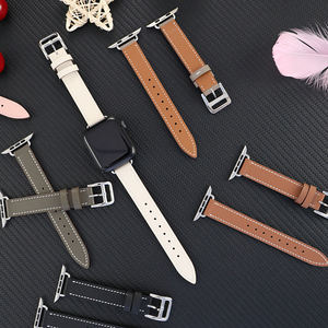 Pour apple Watch <span class=keywords><strong>Bracelet</strong></span> Hommes Mini Design Femmes <span class=keywords><strong>Bracelet</strong></span> de montre en cuir véritable <span class=keywords><strong>Bracelet</strong></span> de luxe pour <span class=keywords><strong>IWatch</strong></span> Series 9 8 SE 42mm 45mm - Product Image 6